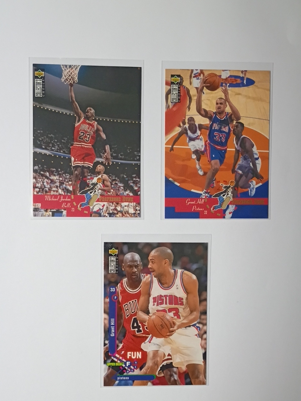NBA Trading Card Pack - Michael Jordan & Grant Hill (White/Red/Blue)